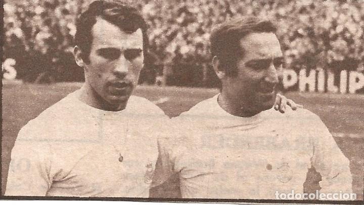 Coleccionismo deportivo: REAL MADRID: Recorte de AMANCIO y GENTO