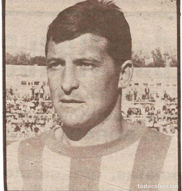 Coleccionismo deportivo: REAL SPORTING DE GIJ&Oacute;N: Recorte de HERRERO I. 1970