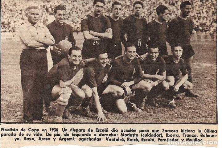 Sammelleidenschaft Sport: BAR&Ccedil;A: Recorte del equipo finalista en la Copa de 1936.