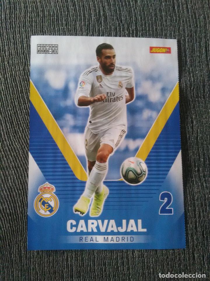 Collectionnisme sportif: CARVAJAL REAL MADRID SEVILLA CAMPE&Oacute;N EUROPA LEAGUE 2019-2020 DOBLE P&Oacute;STER 1 P&Aacute;G REVISTA JUG&Oacute;N 19-20