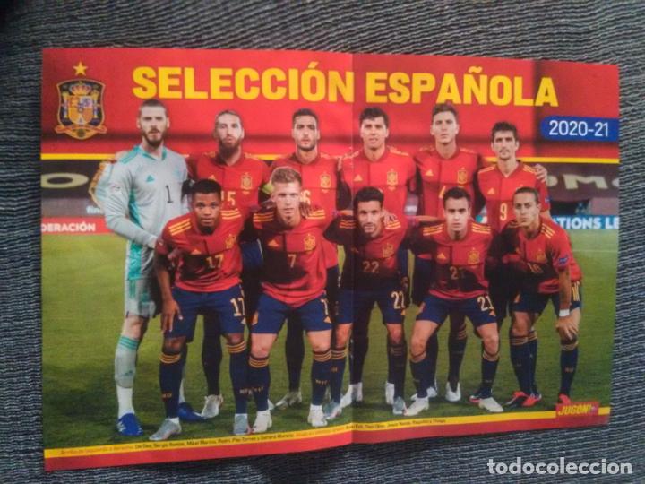 Collectionnisme sportif: ANSU FATI ROOKIE SELECCI&Oacute;N ESPA&Ntilde;OLA ESPA&Ntilde;A CALENDARIO LIGA 2020-2021 P&Oacute;STER 2 P&Aacute;G REVISTA JUG&Oacute;N