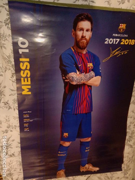 Coleccionismo deportivo: P&Oacute;STER LEO MESSI CF BARCELONA - Foto 2