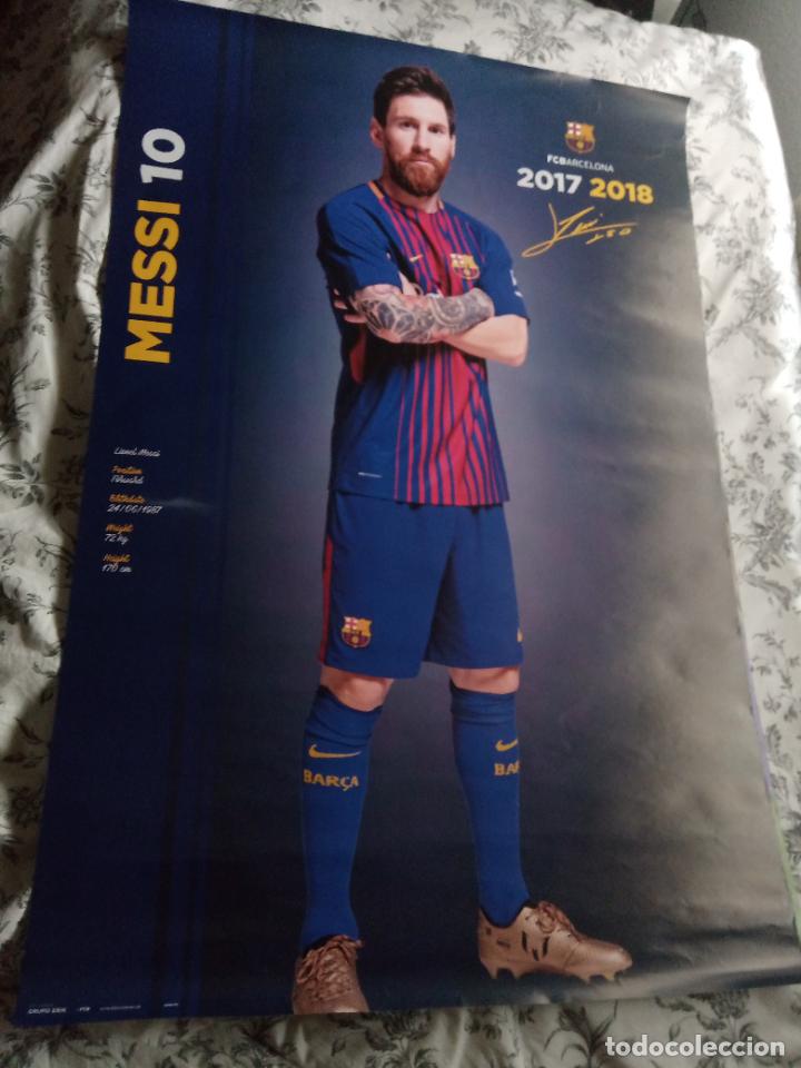 Coleccionismo deportivo: P&Oacute;STER LEO MESSI CF BARCELONA - Foto 3