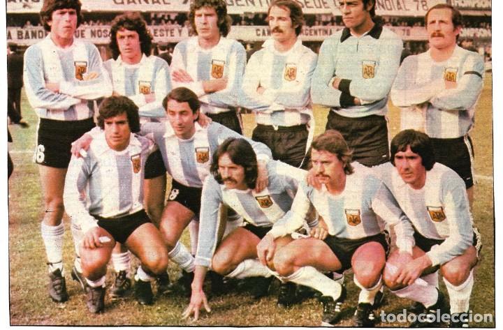 Collectionnisme sportif: SELECCI&Oacute;N DE F&Uacute;TBOL DE ARGENTINA: Gran recorte de 1978