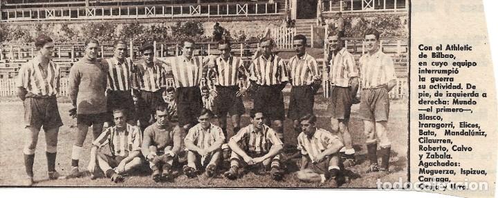 Collectionnisme sportif: ATHLETIC DE BILBAO: Recorte de una plantilla de 1936