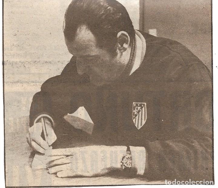 Collectionnisme sportif: ATL&Eacute;TICO DE MADRID: Recorte de MARCEL DOMINGO en su etapa de entrenador. 1971