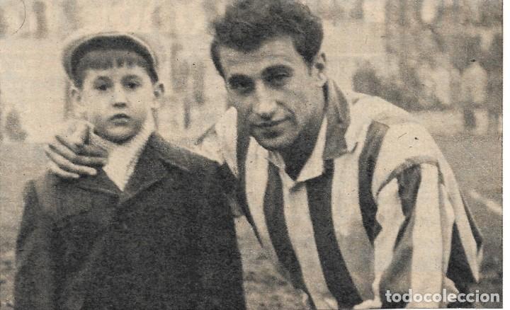 Collectionnisme sportif: ATL&Eacute;TICO DE MADRID: Recorte de PEIR&Oacute; con un sobrino suyo