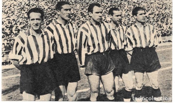 Collectionnisme sportif: ATHLETIC DE BILBAO: Recorte de la m&iacute;tica delantera IRIONDO, VENANCIO, ZARRA, PANIZO y GAINZA