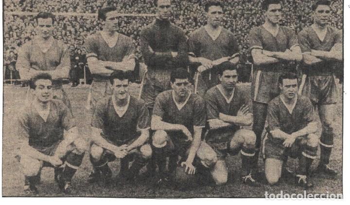 Collectionnisme sportif: MANCHESTER UNITED ( ManU ): Recorte de un equipo de 1957, antes de la tragedia de Munich