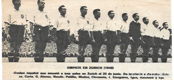 Collectionnisme sportif: SELECCI&Oacute;N ESPA&Ntilde;OLA DE F&Uacute;TBOL: Recorte de un equipo de 1948