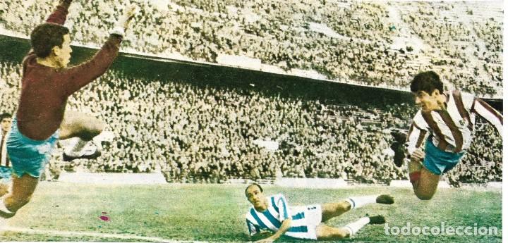 Collectionnisme sportif: ATL&Eacute;TICO DE MADRID: Gran recorte de COLLAR marcando un gol al C&oacute;rdoba