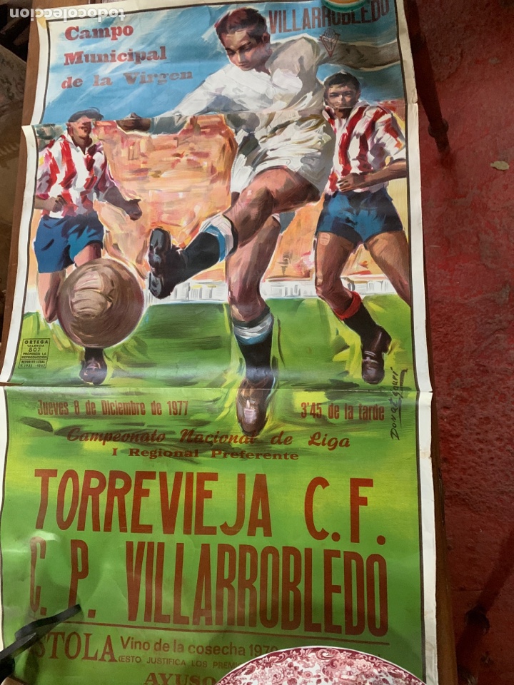 Collectionnisme sportif: Antiguo cartel de f&uacute;tbol