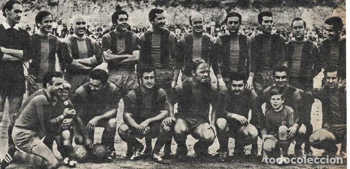 Collectionnisme sportif: BAR&Ccedil;A: Recorte de un equipo de Veteranos. 1951