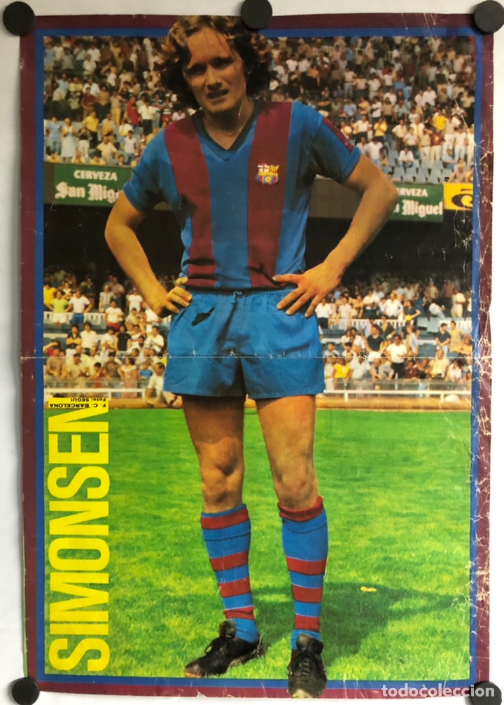Coleccionismo deportivo: SIMOMSEN (F.C. BARCELONA). POSTER DEL A&Ntilde;O 1979. F&Uacute;TBOL.