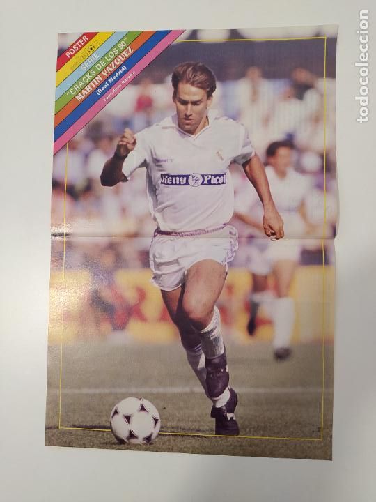 Colecionismo desportivo: POSTER DON BALON. SERIE CRACKS DE LOS 90. MARTIN VAZQUEZ REAL MADRID. TDKP16