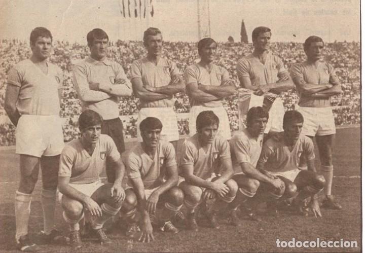 Collezionismo sportivo: SELECCI&Oacute;N DE F&Uacute;TBOL DE ITALIA: Gran recorte de un equipo de 1970