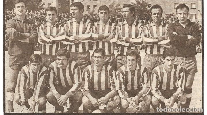 Coleccionismo deportivo: CD.MOSCARD&Oacute;: Recorte de un equipo de 1970, Ascenso a Segunda