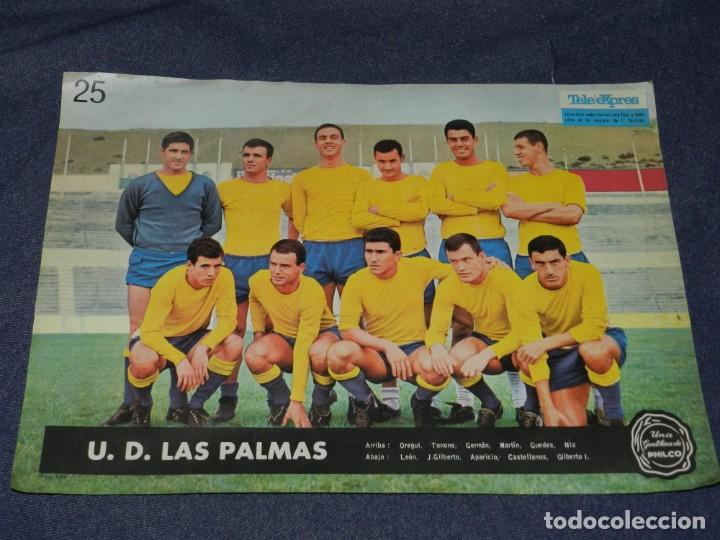 Coleccionismo deportivo: (M) POSTER TELE EXPRES - UD LAS PALMAS N.25 - 34X24 CM, SE&Ntilde;ALES DE USO NORMALES