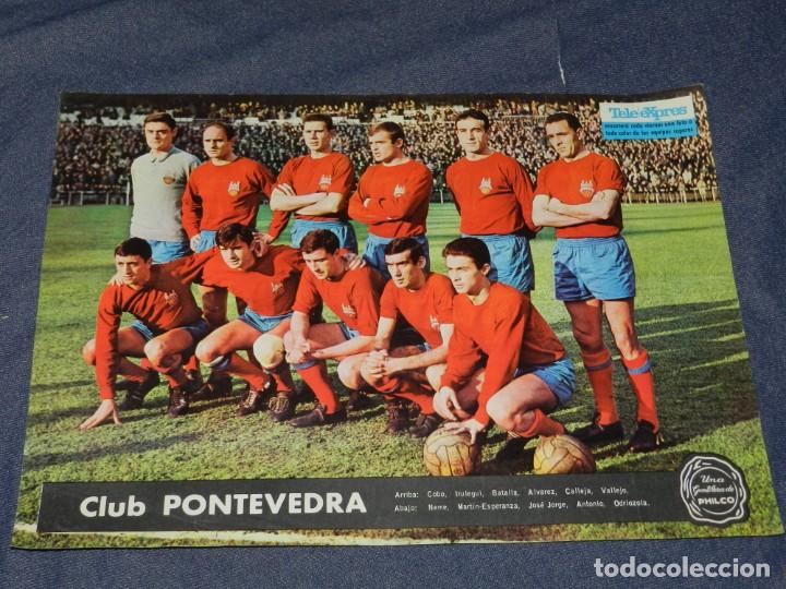 Coleccionismo deportivo: (M) POSTER TELE EXPRES - C PONTEVEDRA - 34X24 CM, SE&Ntilde;ALES DE USO NORMALES