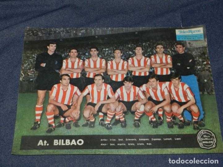 Coleccionismo deportivo: (M) POSTER TELE EXPRES - AT BILBAO N.26 - 34X24 CM, SE&Ntilde;ALES DE USO NORMALES