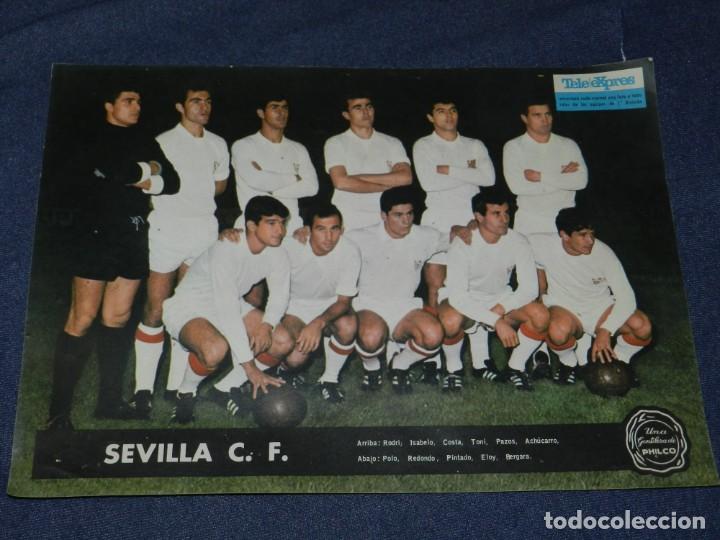 Coleccionismo deportivo: (M) POSTER TELE EXPRES - SEVILLA CF - 34X24 CM, SE&Ntilde;ALES DE USO NORMALES