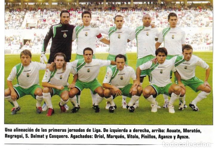 Coleccionismo deportivo: RACING DE SANTANDER: Recorte de un equipo de la temporada 2005-06