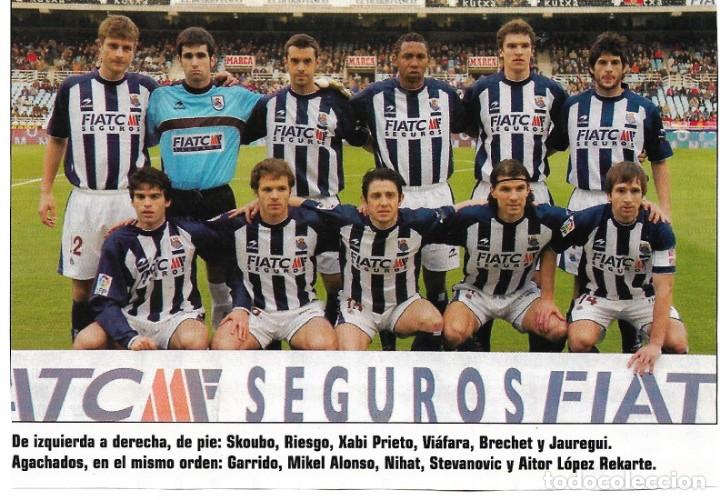 Coleccionismo deportivo: REAL SOCIEDAD: Recorte de un equipo de la temporada 2005-06