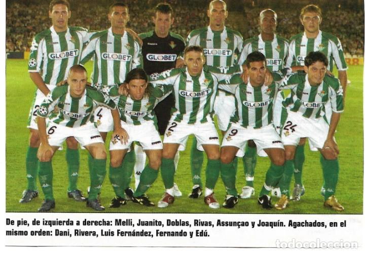 Coleccionismo deportivo: REAL BETIS BALOMPI&Eacute;: Recorte de un equipo de la temporada 2005-06