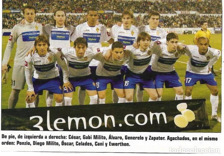 Coleccionismo deportivo: REAL ZARAGOZA: Recorte de un equipo de la temporada 2005-06
