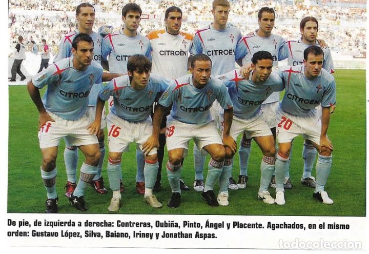 Coleccionismo deportivo: RCD. CELTA DE VIGO: Recorte de un equipo de la temporada 2005-06