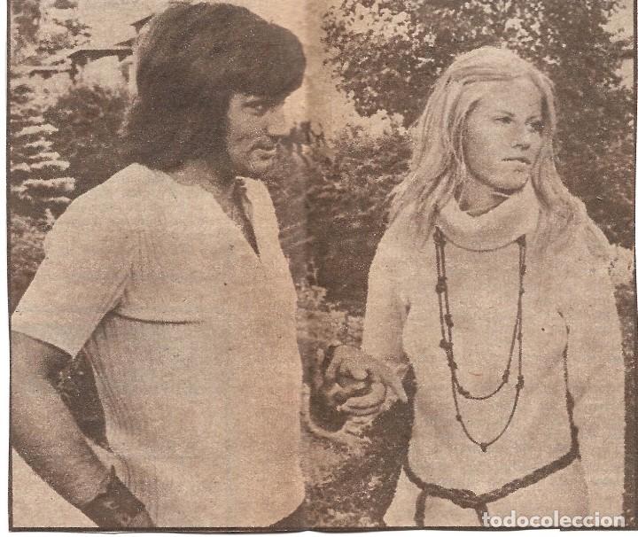 Collezionismo sportivo: Recorte de GEORGE BEST con una muchacha sueca