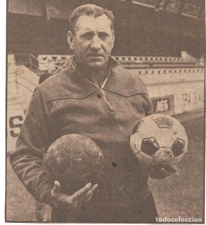 Coleccionismo deportivo: Recorte del t&eacute;cnico Rom&aacute;n GALARRAGA.1970