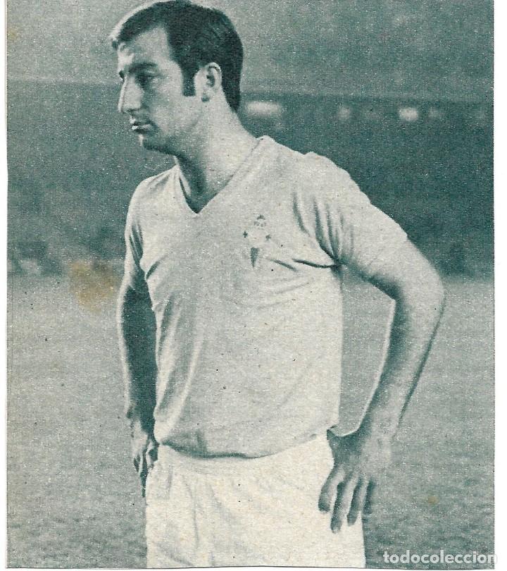 Coleccionismo deportivo: REAL CLUB CELTA DE VIGO: Recorte de COSTAS.1971