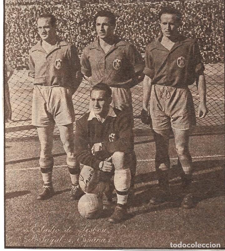 Collectionnisme sportif: SELECCI&Oacute;N ESPA&Ntilde;OLA DE F&Uacute;TBOL: Recorte de I. EIZAGUIRRE, RIERA, APARICIO y LOZANO