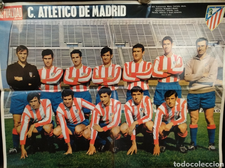 Collectionnisme sportif: Poster C. Atl&eacute;tico de Madrid Actualidad 66,5cm x 52,5cm