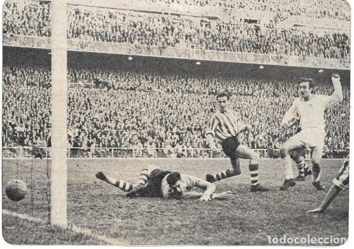 Collectionnisme sportif: REAL MADRID: Recorte del gran gol de MARSAL al Athletic de Bilbao en 1957