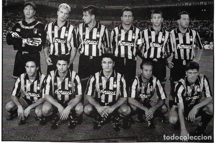 Collectionnisme sportif: INTER ( INTERNAZIONALE ) DE MIL&Aacute;N: Recorte de un equipo de 1994
