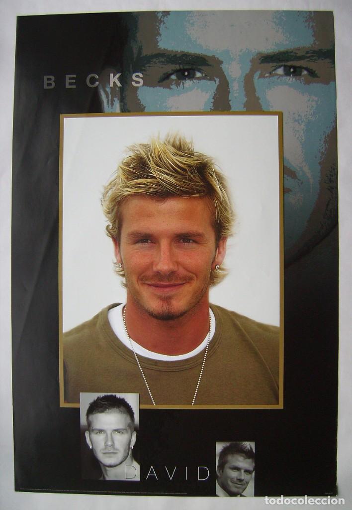 Coleccionismo deportivo: DAVID BECKHAM. P&Oacute;STER 61 X 91 cms - Foto 1