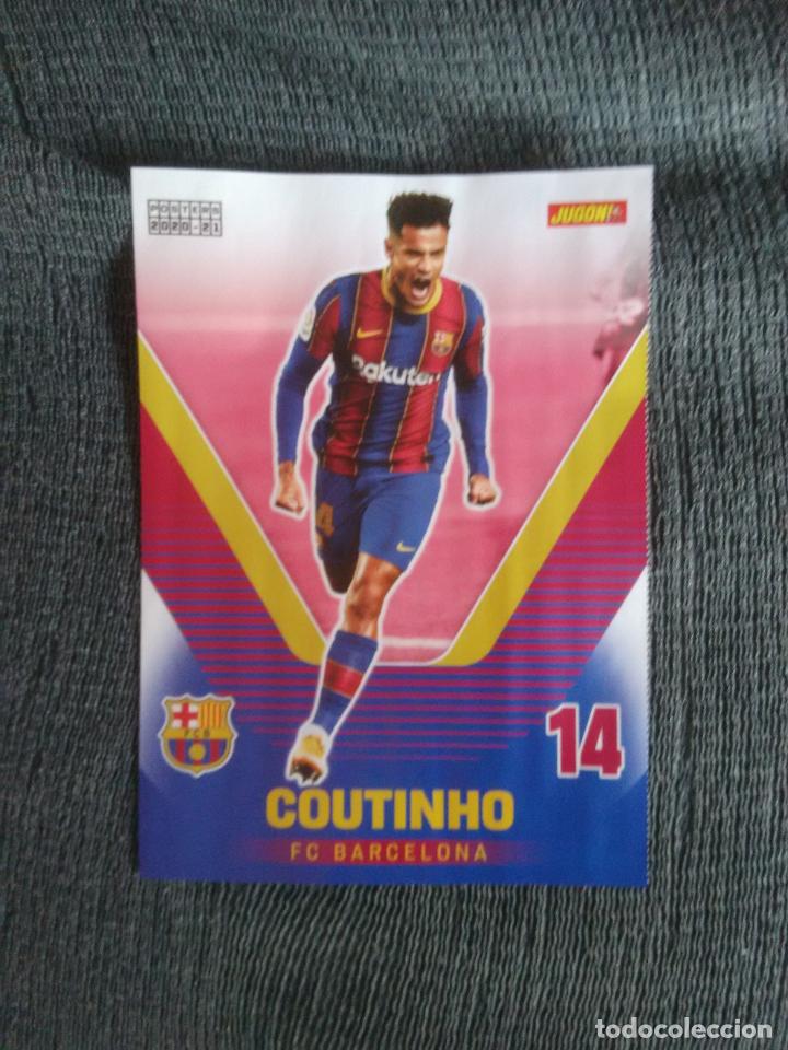 Coleccionismo deportivo: COUTINHO BARCELONA BAR&Ccedil;A PAU TORRES VILLARREAL DOBLE P&Oacute;STER 1 P&Aacute;G REVISTA JUG&Oacute;N 2020-2021 LIGA 20-21