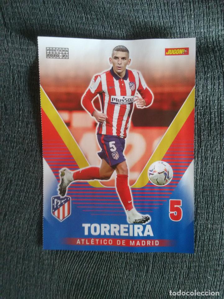 Coleccionismo deportivo: TORREIRA ATL&Eacute;TICO DE MADRID P&Oacute;STER 1 P&Aacute;GINA REVISTA JUG&Oacute;N 2020-2021 LIGA F&Uacute;TBOL 20-21