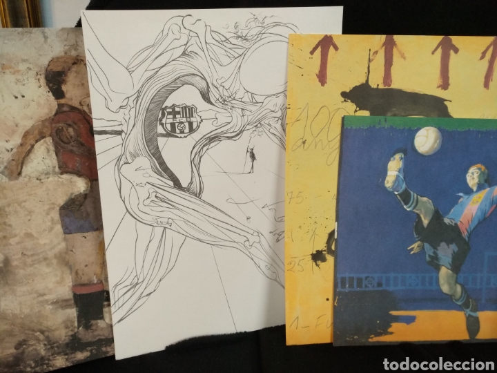 Sammelleidenschaft Sport: Las obras de arte del F.C Barcelona. 4 carteles numerados y seriados.