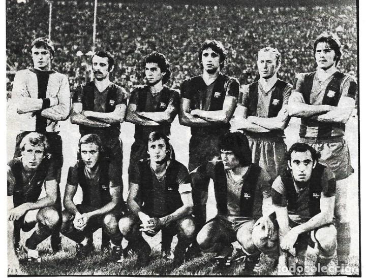 Coleccionismo deportivo: BAR&Ccedil;A: Recorte de un equipo de la temporada 75-76