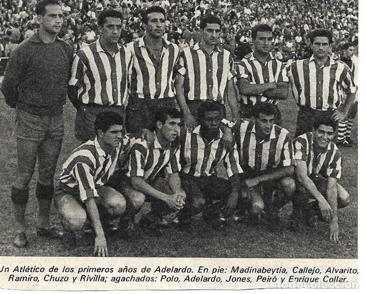 Coleccionismo deportivo: ATL&Eacute;TICO DE MADRID: Recorte de un equipo de1960