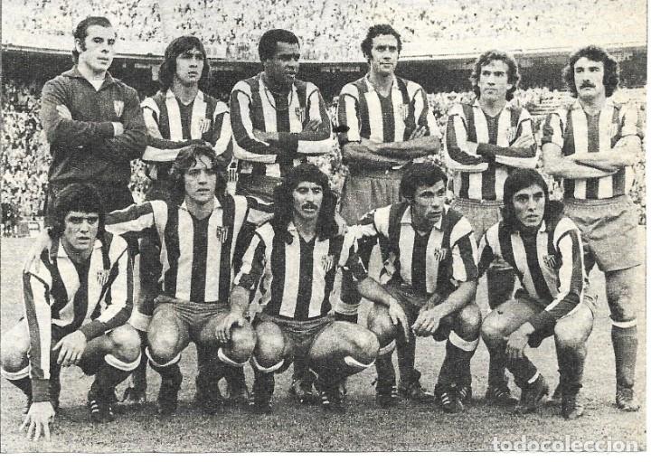 Coleccionismo deportivo: ATL&Eacute;TICO DE MADRID: Recorte de un equipo de la temporada 75-76