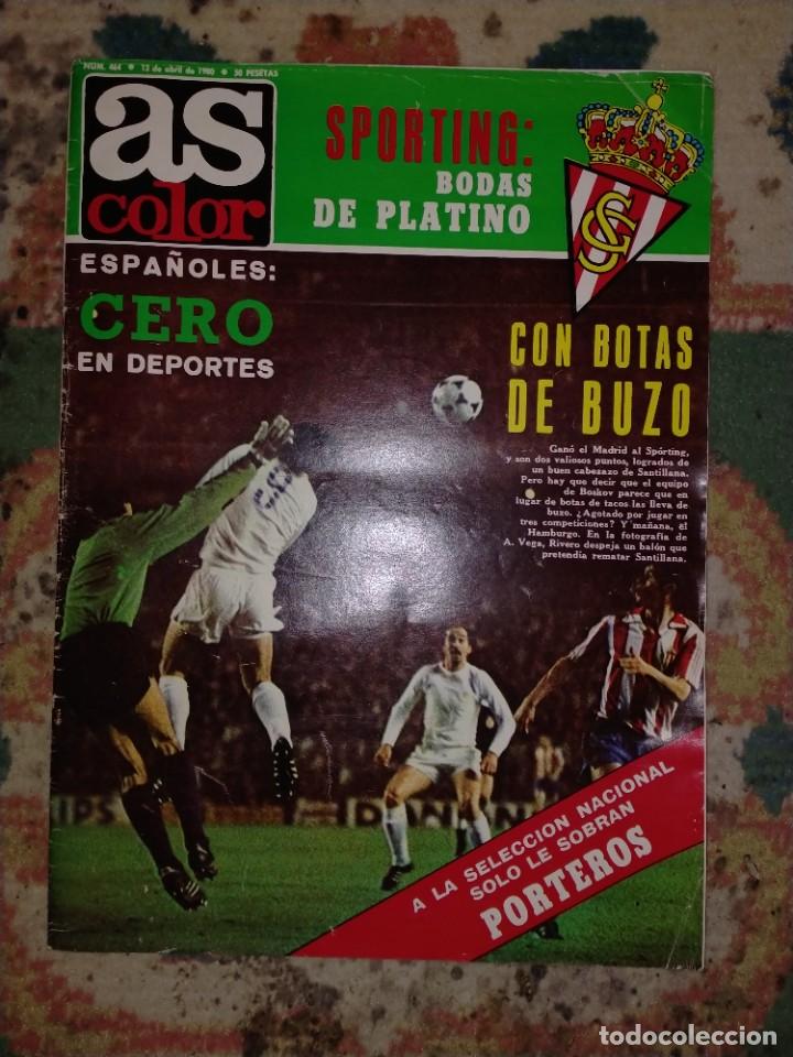 Coleccionismo deportivo: PERI&Oacute;DICO REVISTA AS COLOR SPORTING BODAS DE PLATINO POSTER SPORTING DE GIJ&Oacute;N