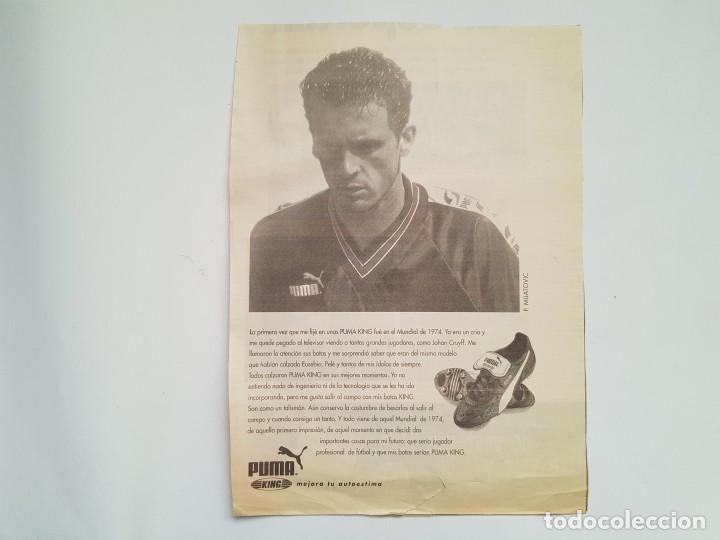 Coleccionismo deportivo: P&oacute;ster publicitario Puma Mijatovic (Real Madrid)