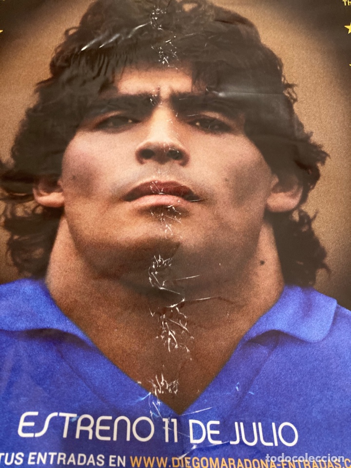 Sports collectibles: CARTEL MARADONA (POSTER ORIGINAL - PEL&Iacute;CULA)