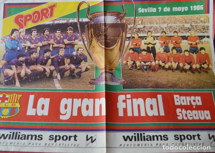 Collezionismo sportivo: POSTER - CARTEL - FINAL COPA DE EUROPA - 1986 - FUTBOL CLUB BARCELONA - STEAUA BUCAREST