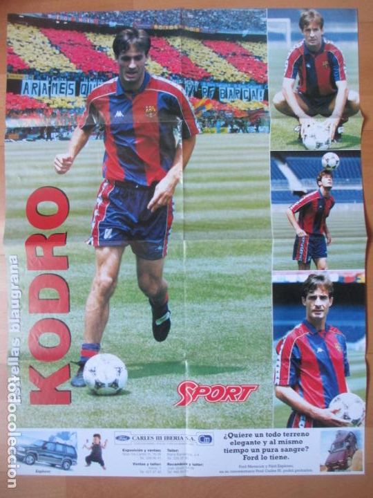 Collectionnisme sportif: CARTEL FUTBOL ESTRELLAS BLAUGRANA BAR&Ccedil;A KODRO SPORT