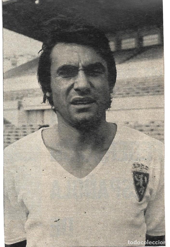 Collectionnisme sportif: REAL ZARAGOZA: Recorte de VIOLETA. 1973